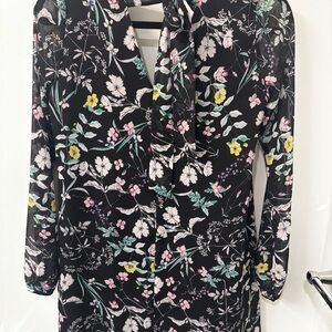 BCBGeneration Floral Long Sleeve Dress